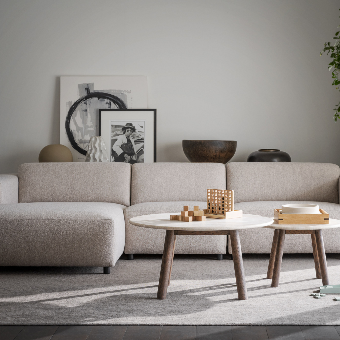 Modulares Sofa Willard, hellbeige, links