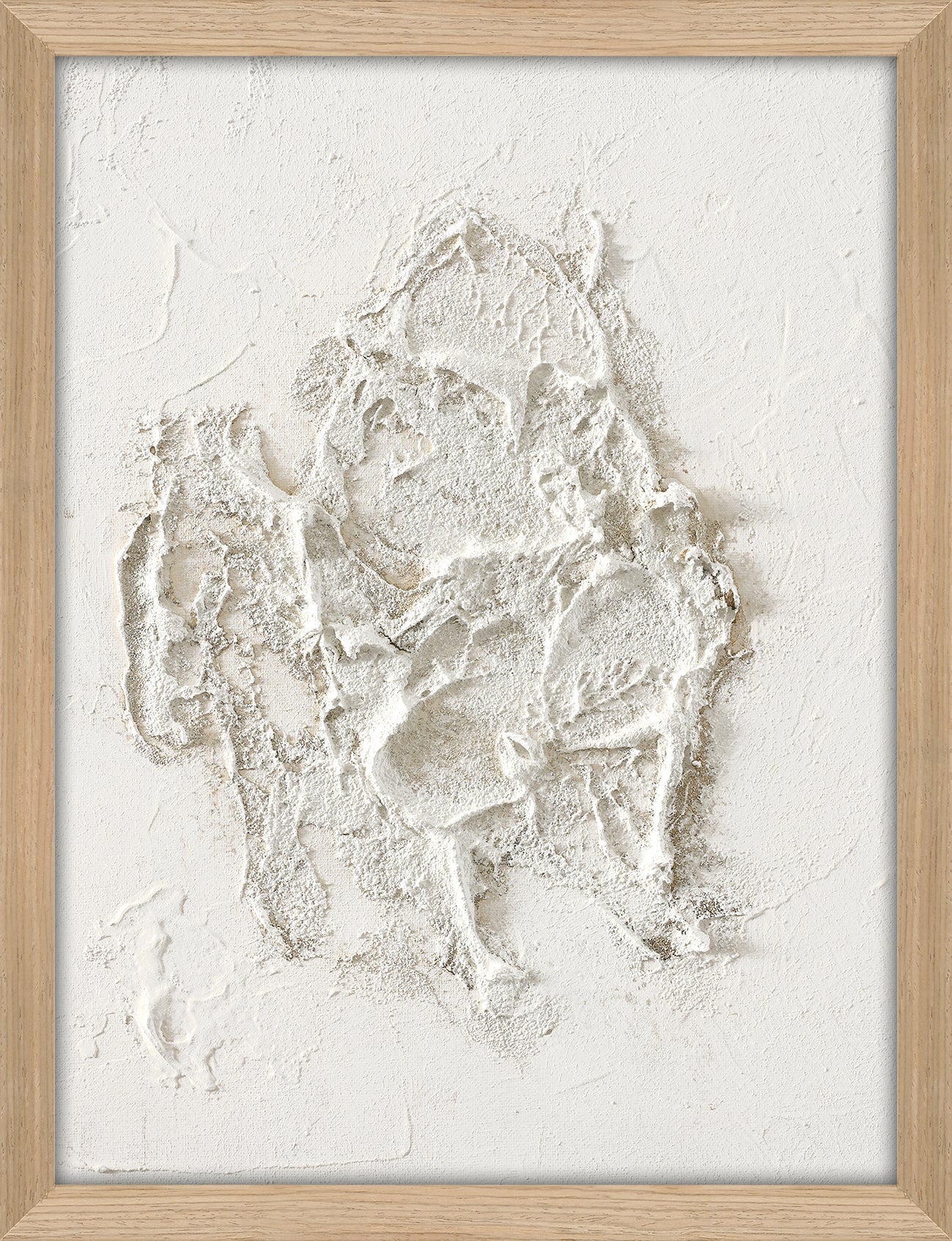 Leinwandbild 'White Beach' mit Holzrahmen