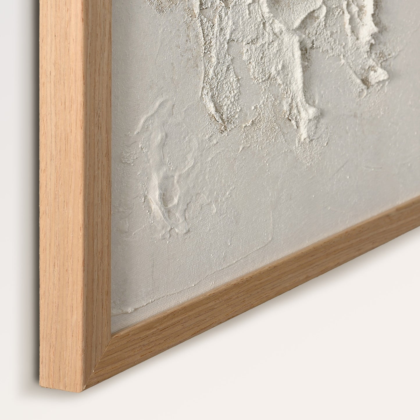 Leinwandbild 'White Beach' mit Holzrahmen