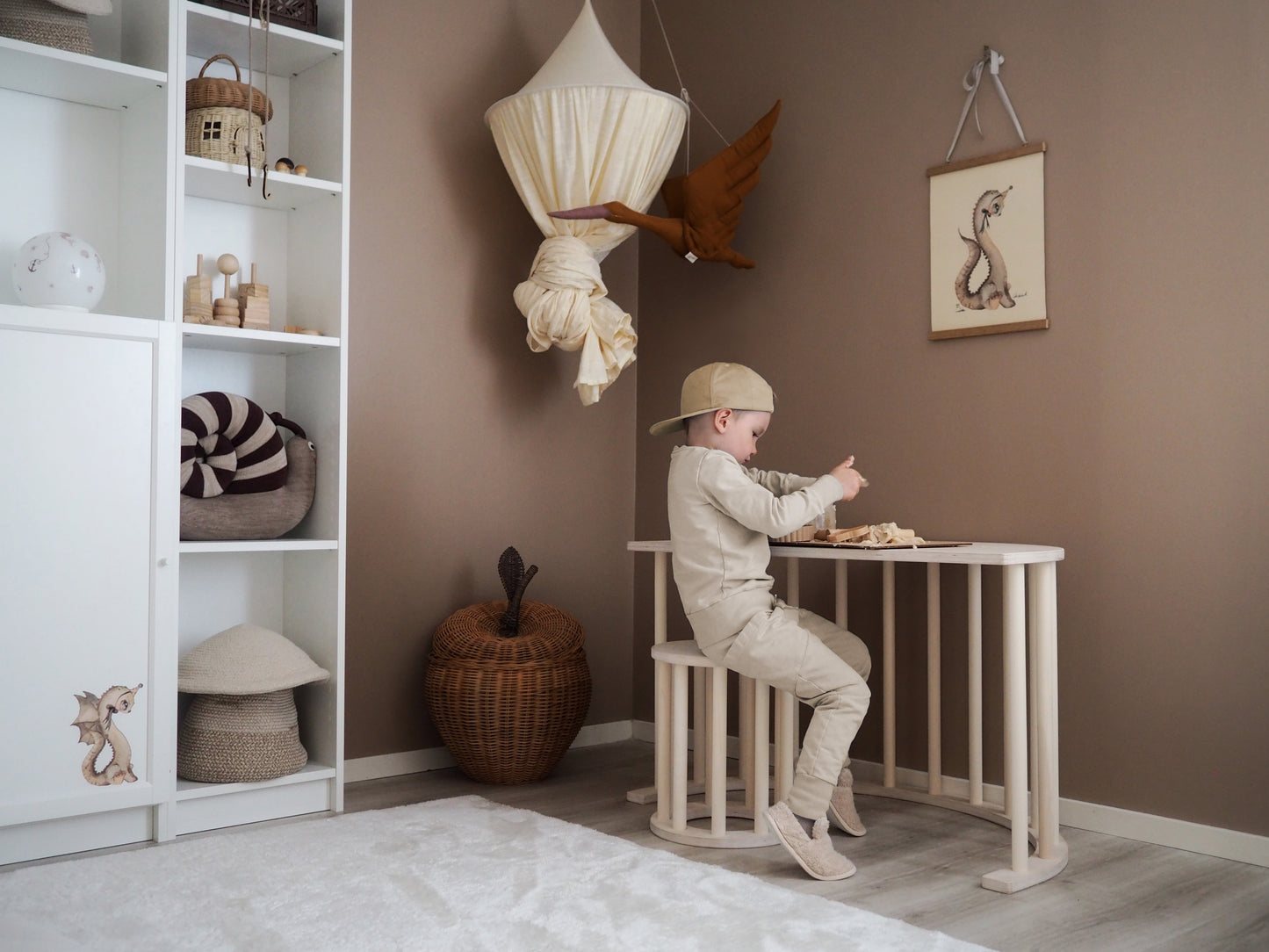 Hocker 'Luoto' Birke