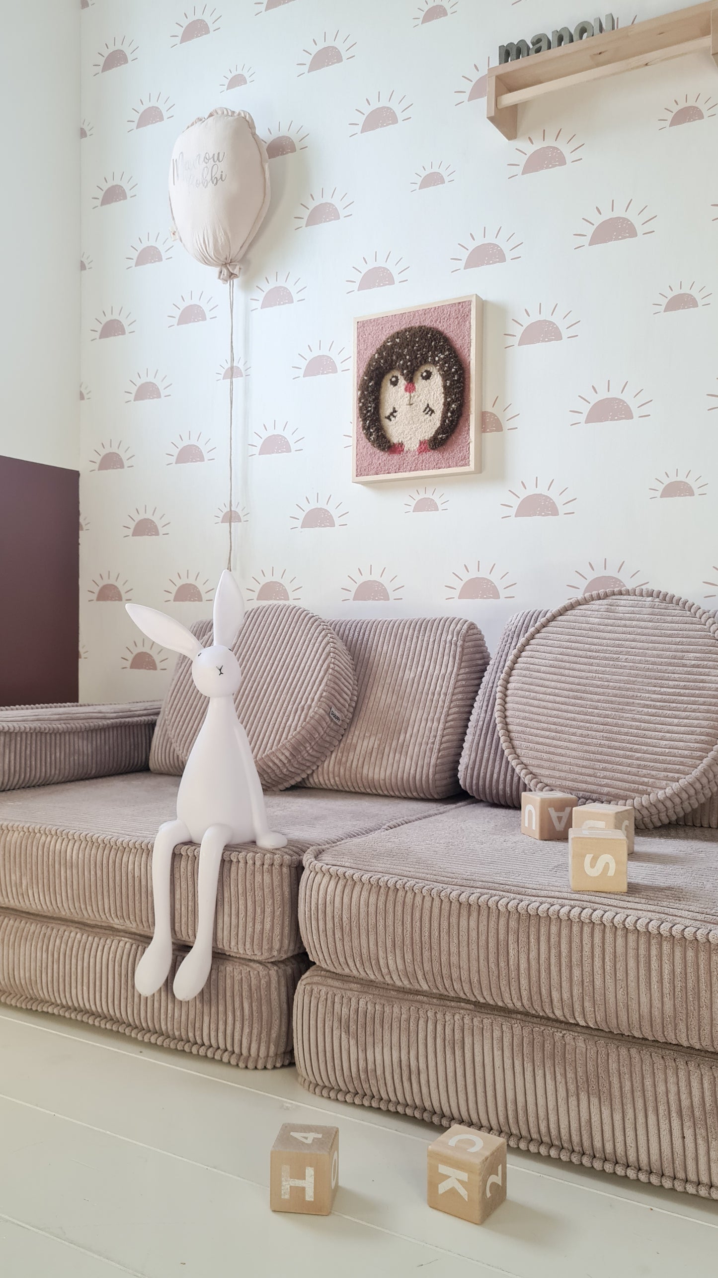 Spielsofa Cord Chocolate