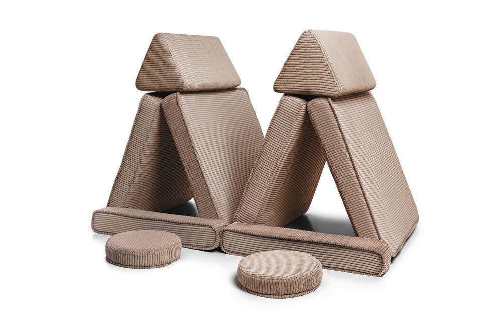 Spielsofa Cord Chocolate