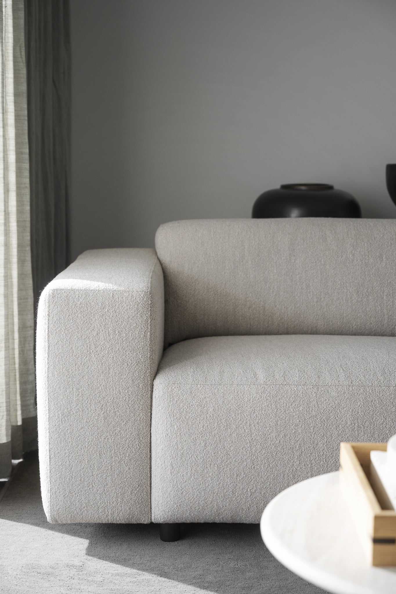 Modulares Sofa Willard, hellbeige, links