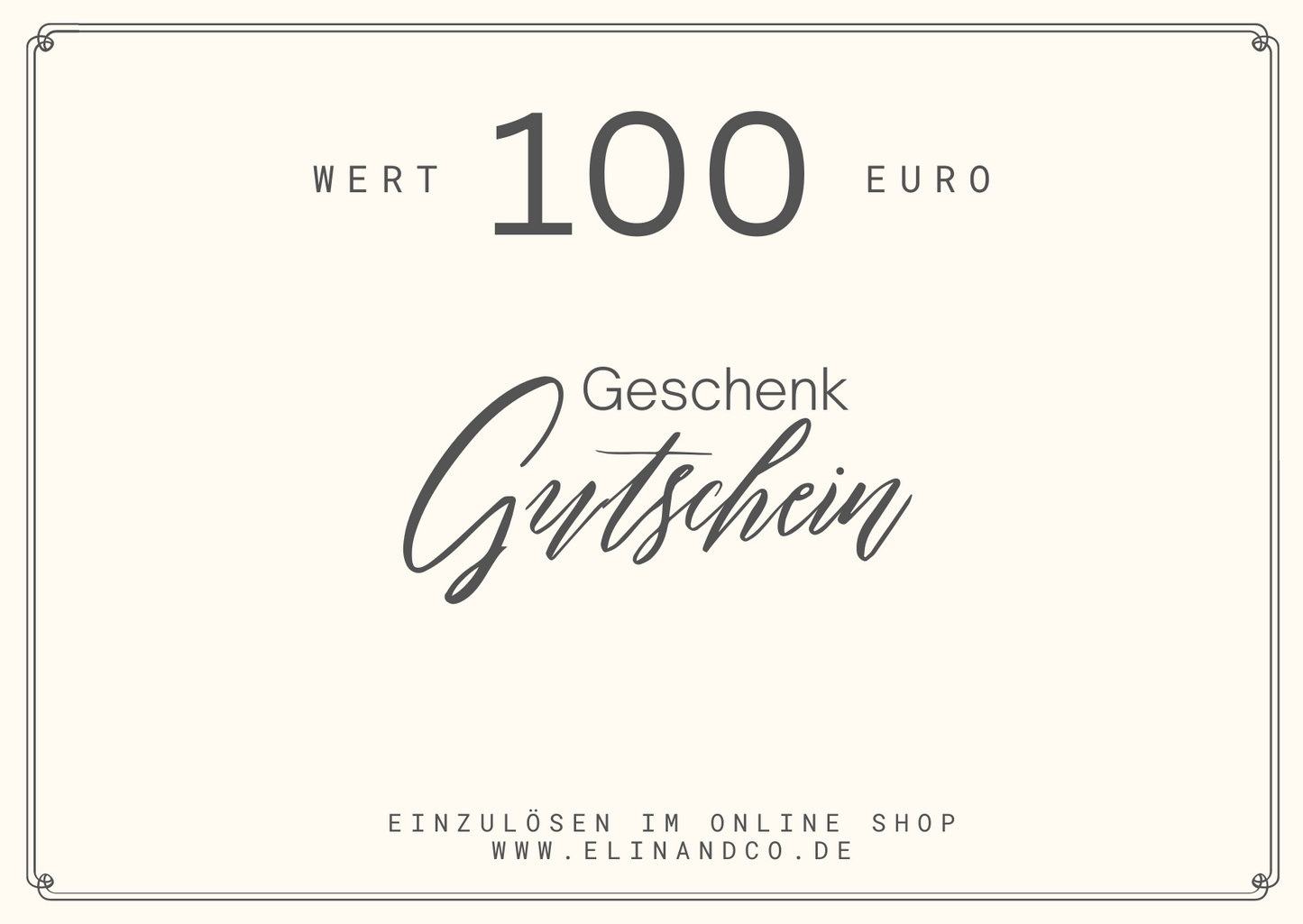 Elin & Co. Geschenkgutschein