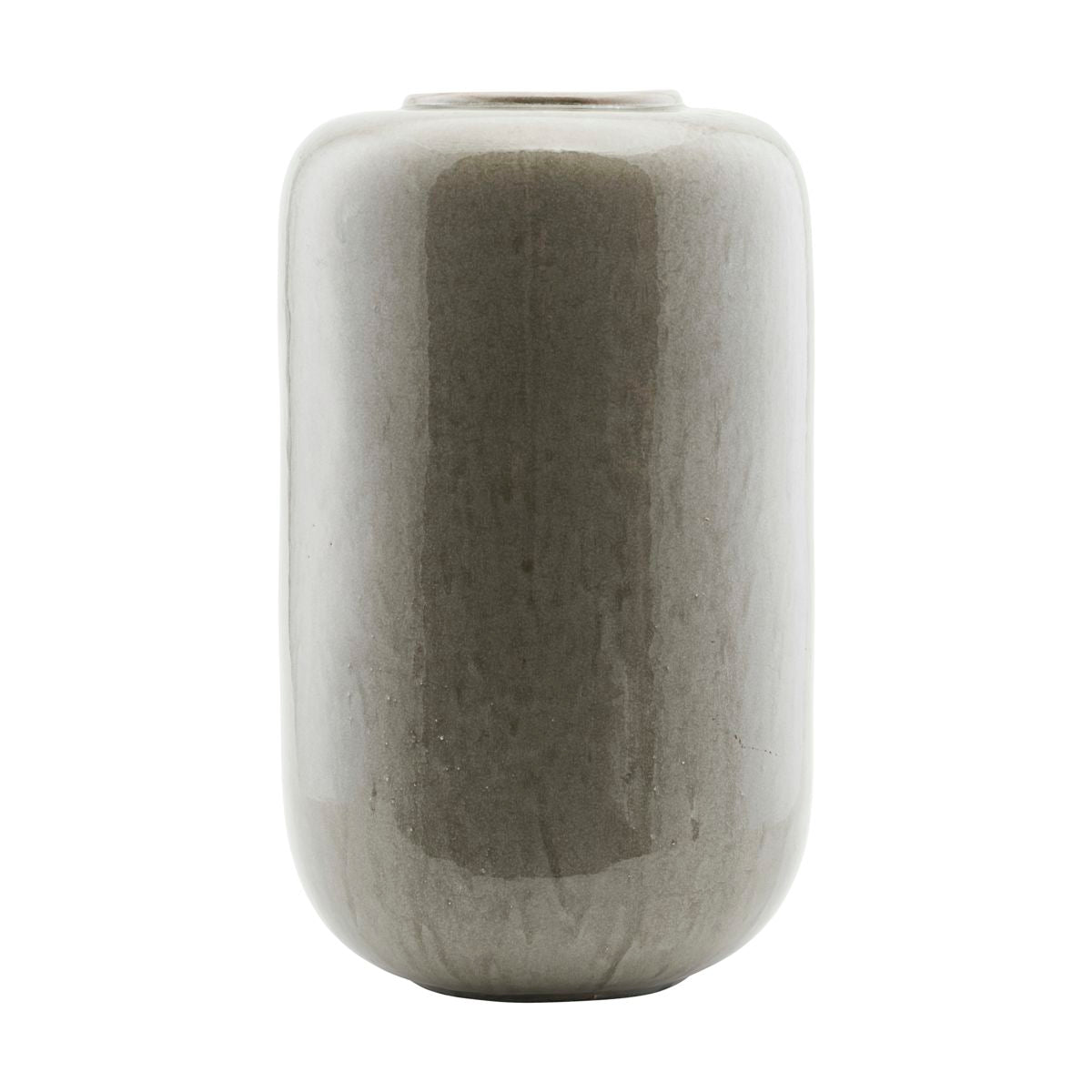 Große Vase Ava in Graugrün