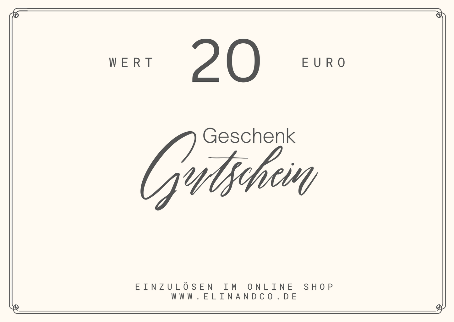 Elin & Co. Geschenkgutschein