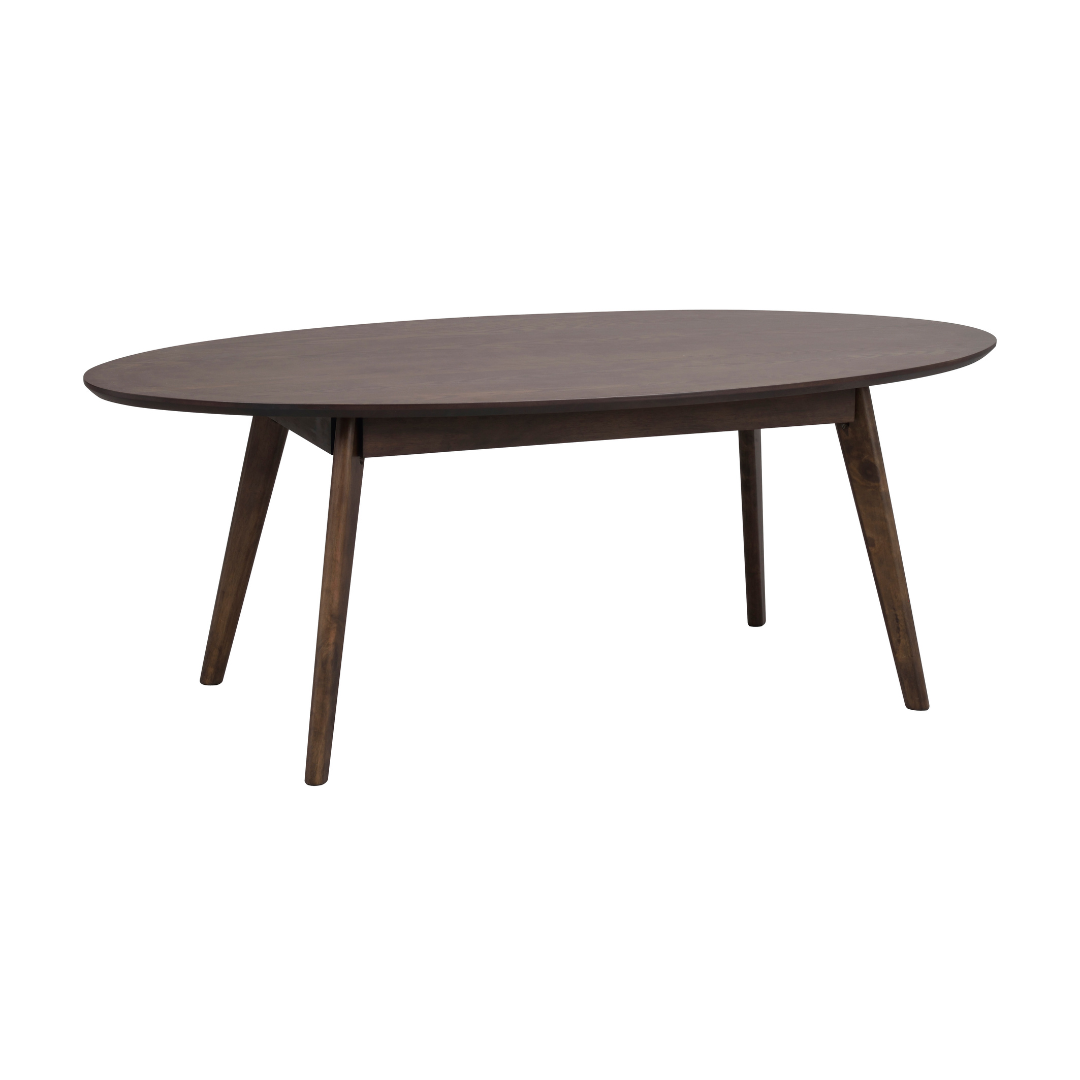 YUMI Couchtisch oval, Braun