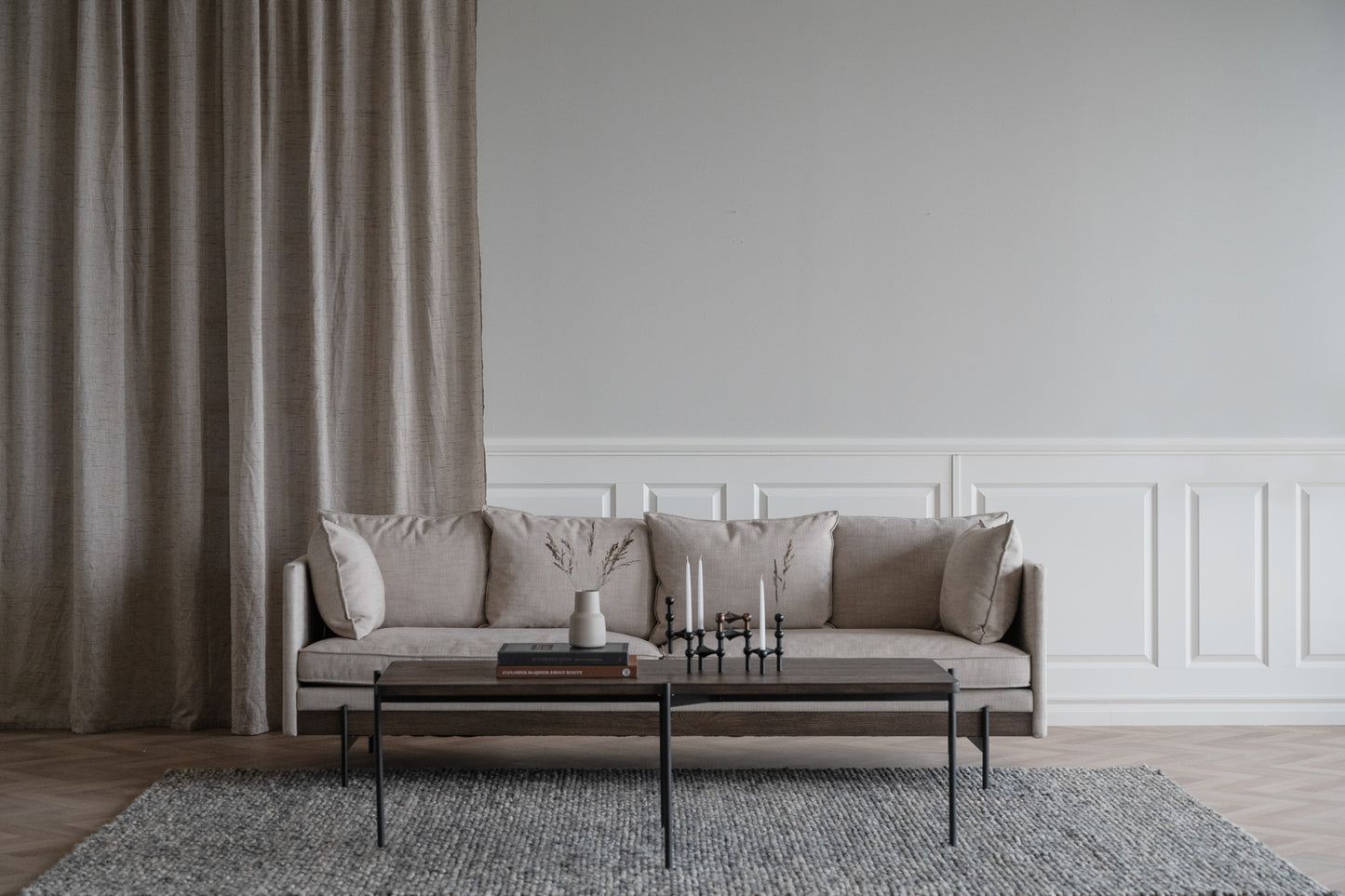 Couchtisch Shelton Braun/Schwarz