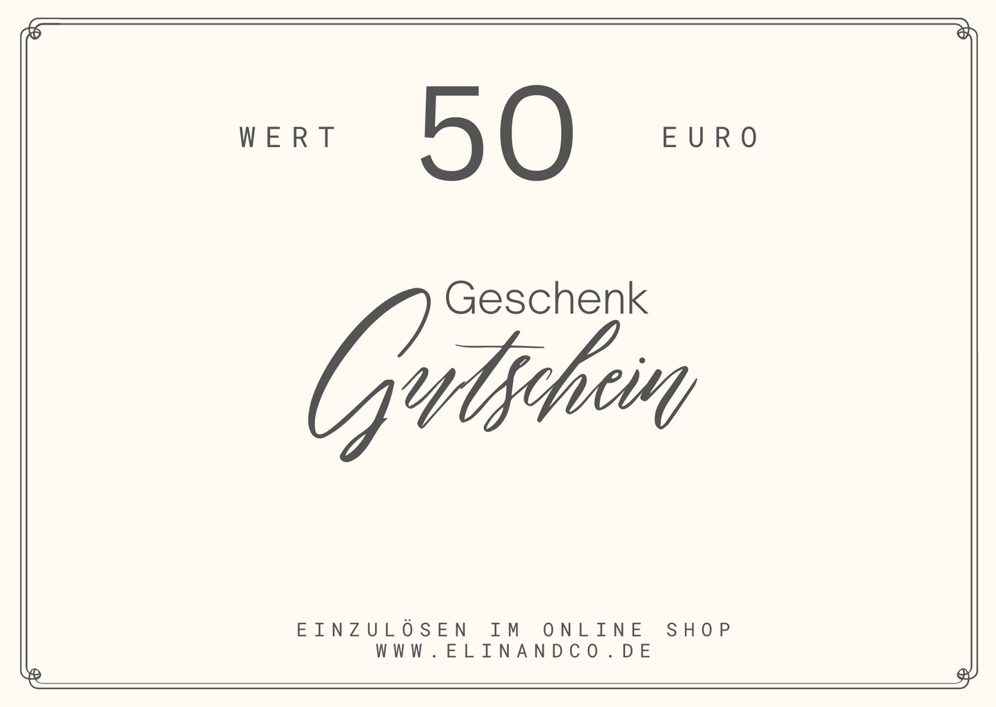 Elin & Co. Geschenkgutschein