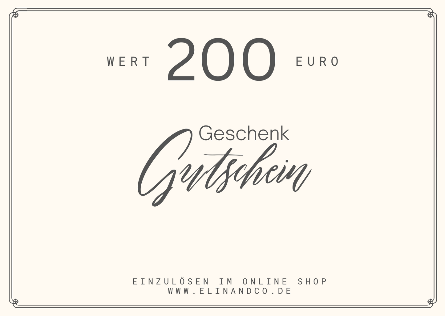 Elin & Co. Geschenkgutschein